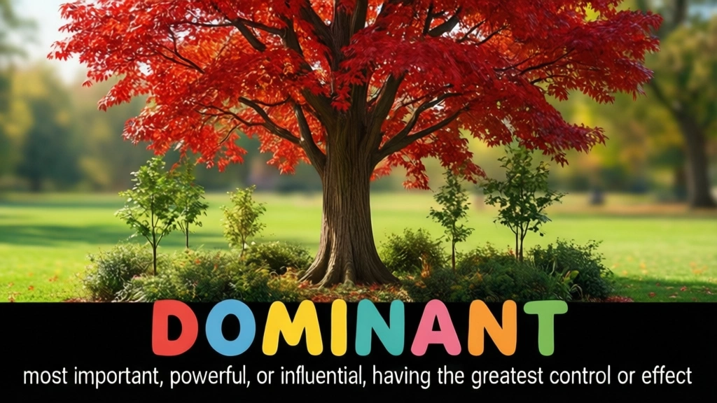 English Illustration for dominant